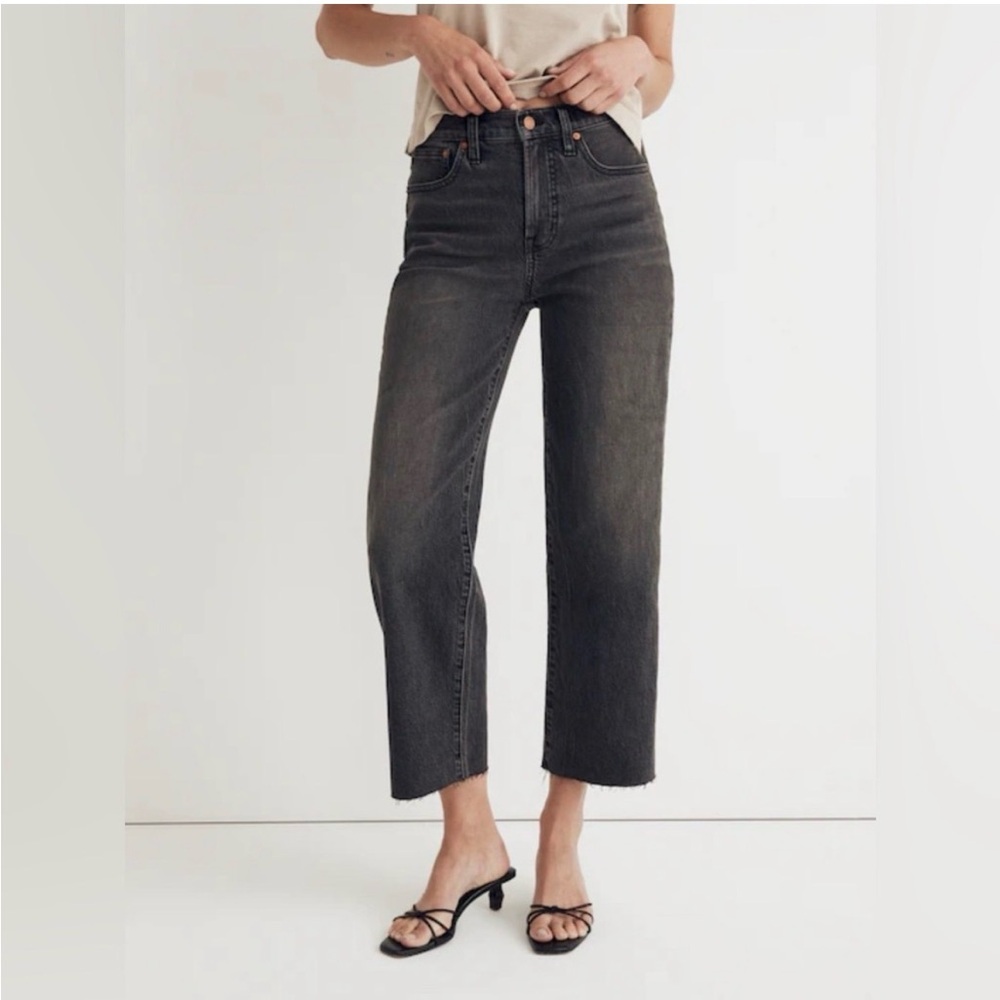 Madewell The Perfect Vintage Wide-Leg Crop Jean in Benley Wash | 27